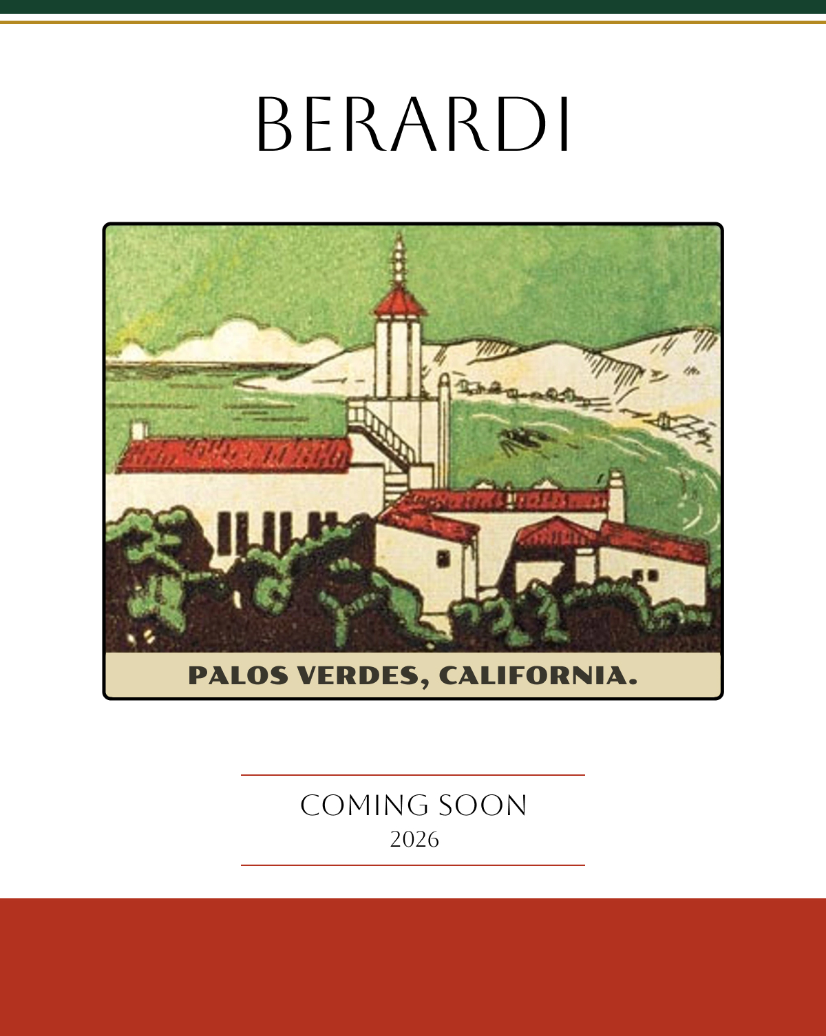 Berardi Wine Label - Premium Italian Family Wine